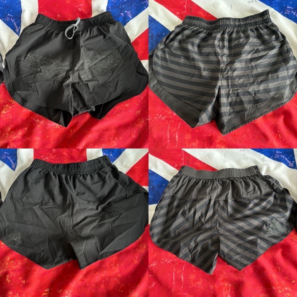 Adidas Black Adizero & Supernova racing/training split Shorts